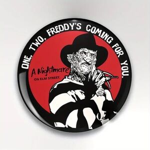 Freddy Krueger Inspired Halloween Brooch Pin, Horror Movie Novelty